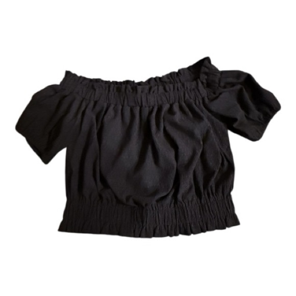 LOFT Tops - LOFT | Crinkle Jacquard Off the Shoulder Top
